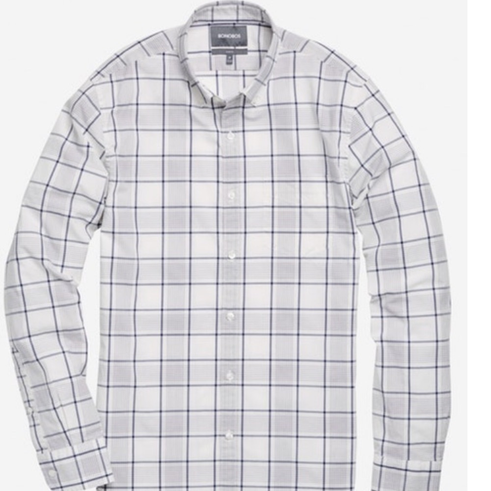 Large slim fit bonobos button down shirt